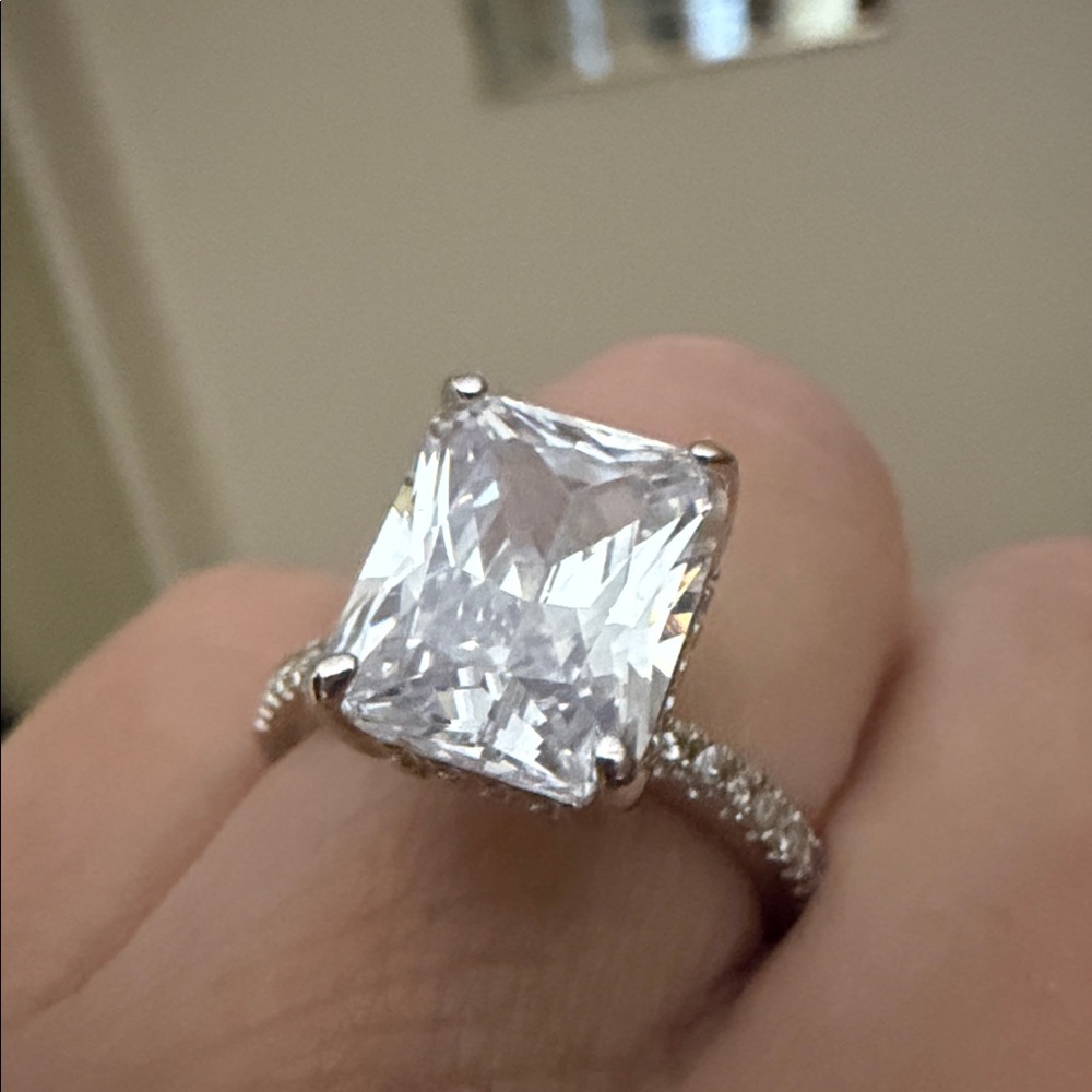 Brand new 3 carat Moissinate ring.
